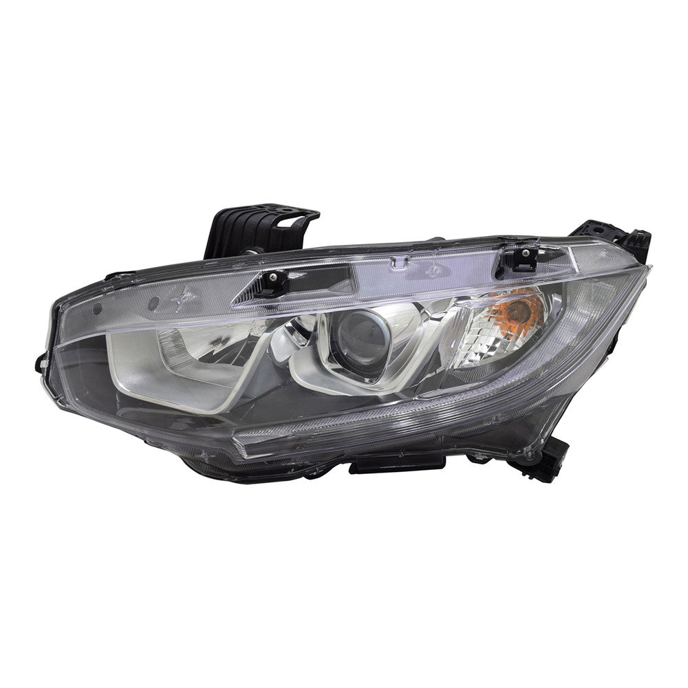 Front Left Driver Side Halogen Headlight Assembly 2016-2021 Honda Civic