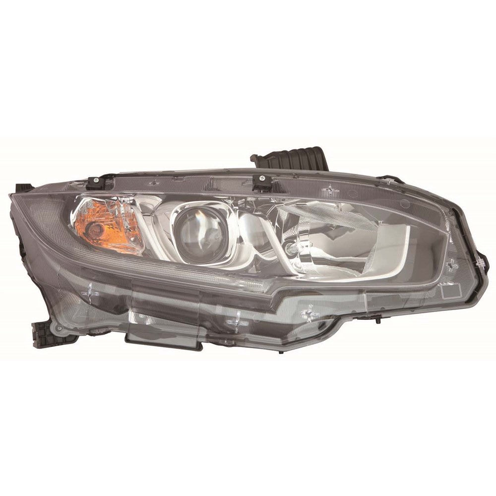 Front Right Passenger Side Halogen Headlight Assembly 2016-2021 Honda Civic