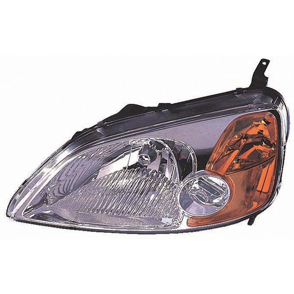 Front Left Driver Side Headlight Lens And Housing 2001-2003 Honda Civic