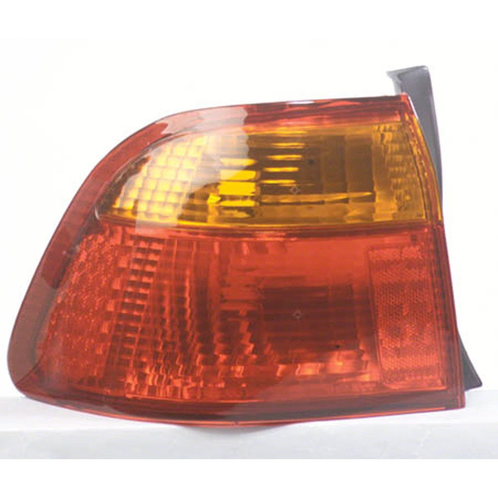 Rear Left Driver Side Outer Tail Light Lens And Housing 1999-2000 Honda Civic