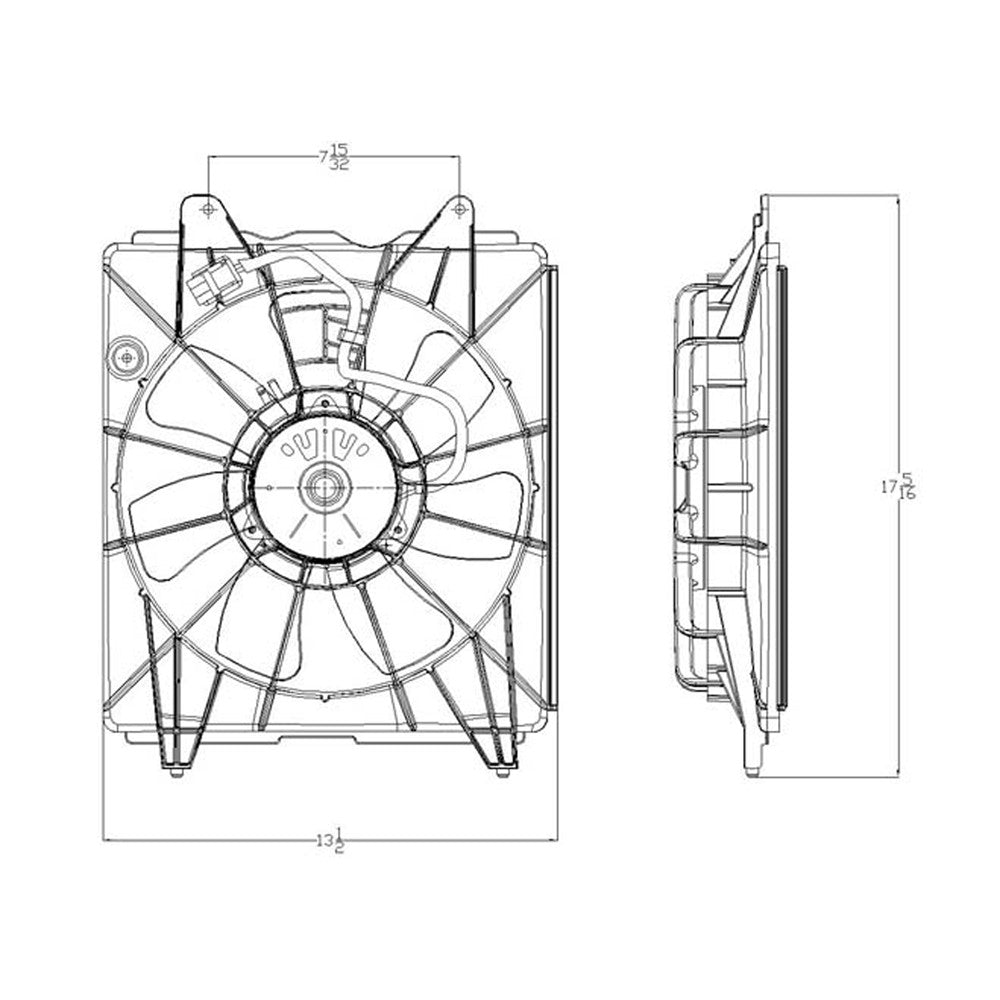 Condenser Fan Assembly 2006-2011 Honda Civic