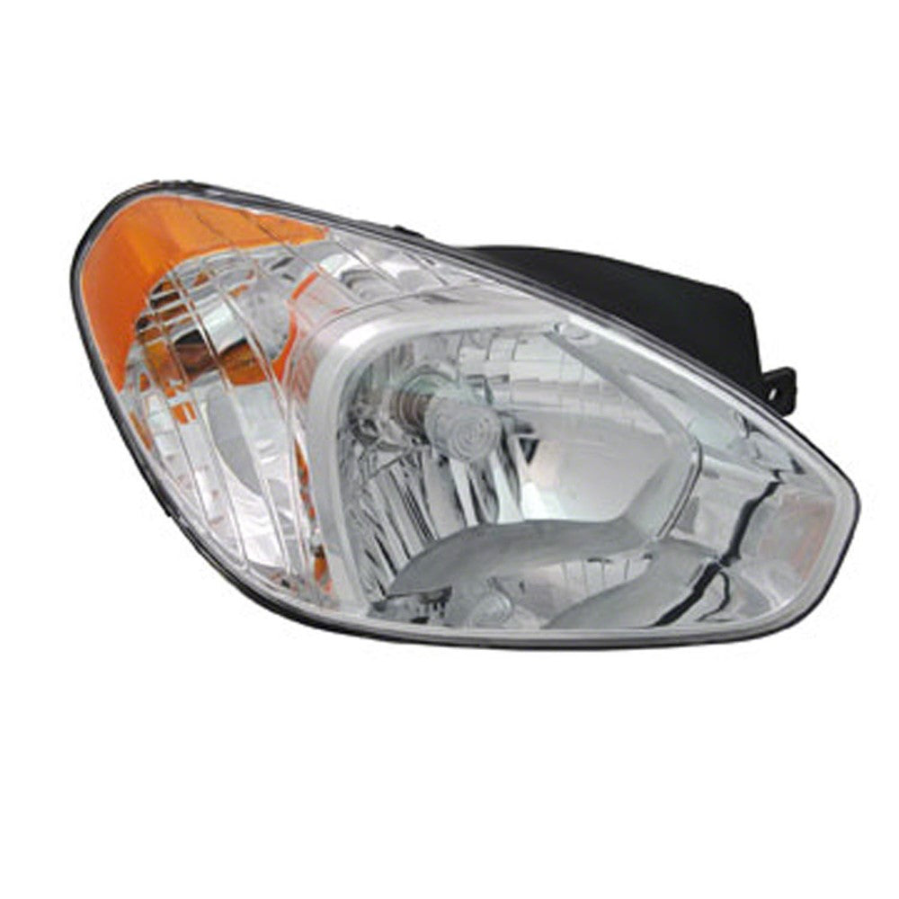 Front Left Driver Side Headlight Assembly 2007-2011 Hyundai Accent