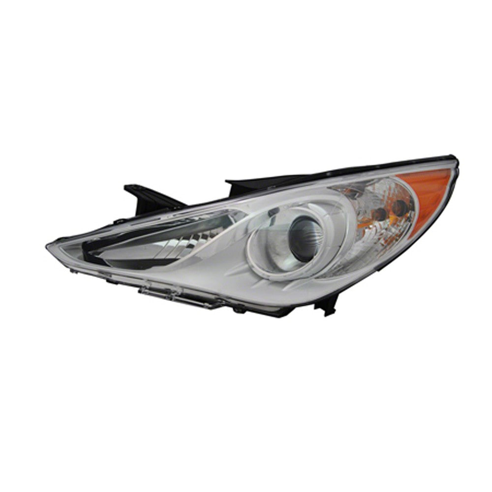 Front Left Driver Side Halogen Headlight Assembly 2011-2014 Hyundai Sonata