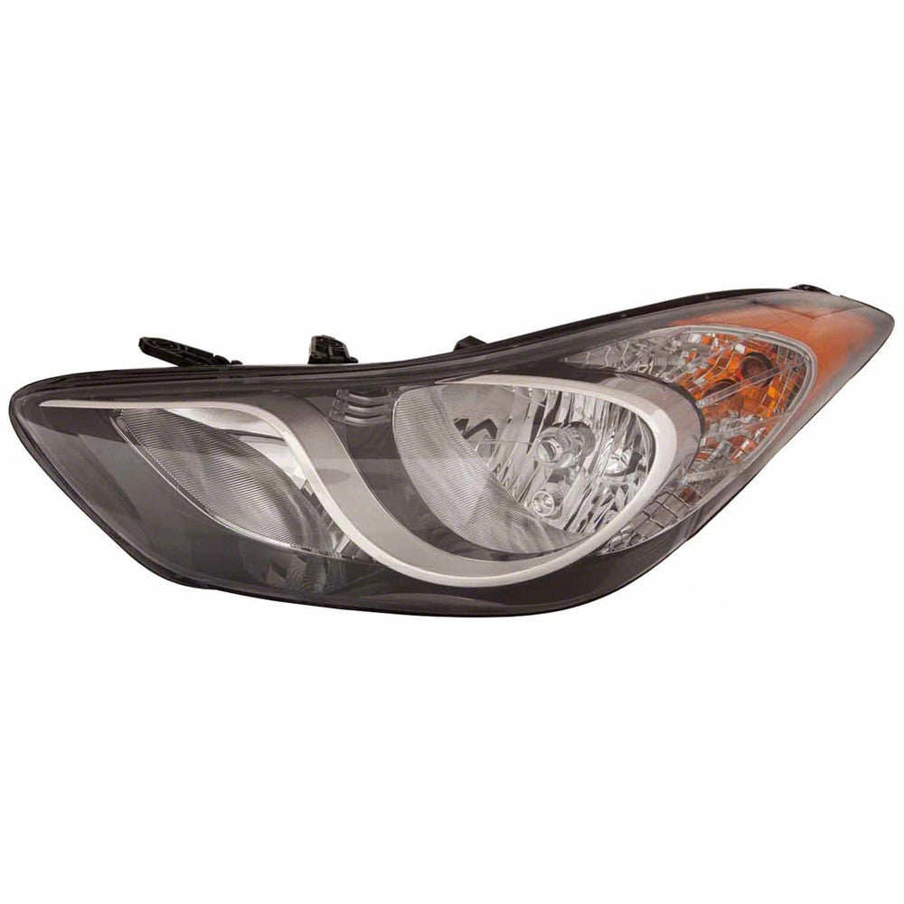 Front Left Driver Side Halogen Headlight Assembly 2011-2013 Hyundai Elantra, Elantra Coupe