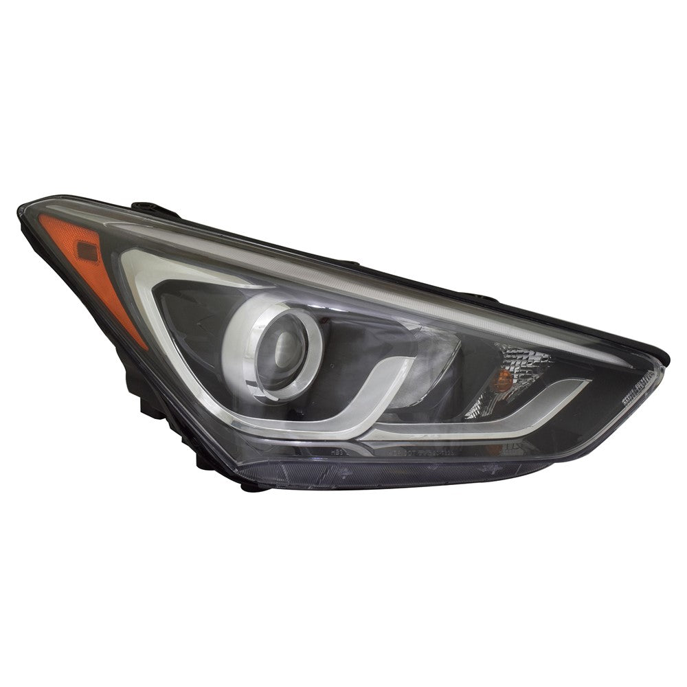 Front Right Passenger Side Halogen Headlight Assembly 2017-2018 Hyundai Santa Fe Sport