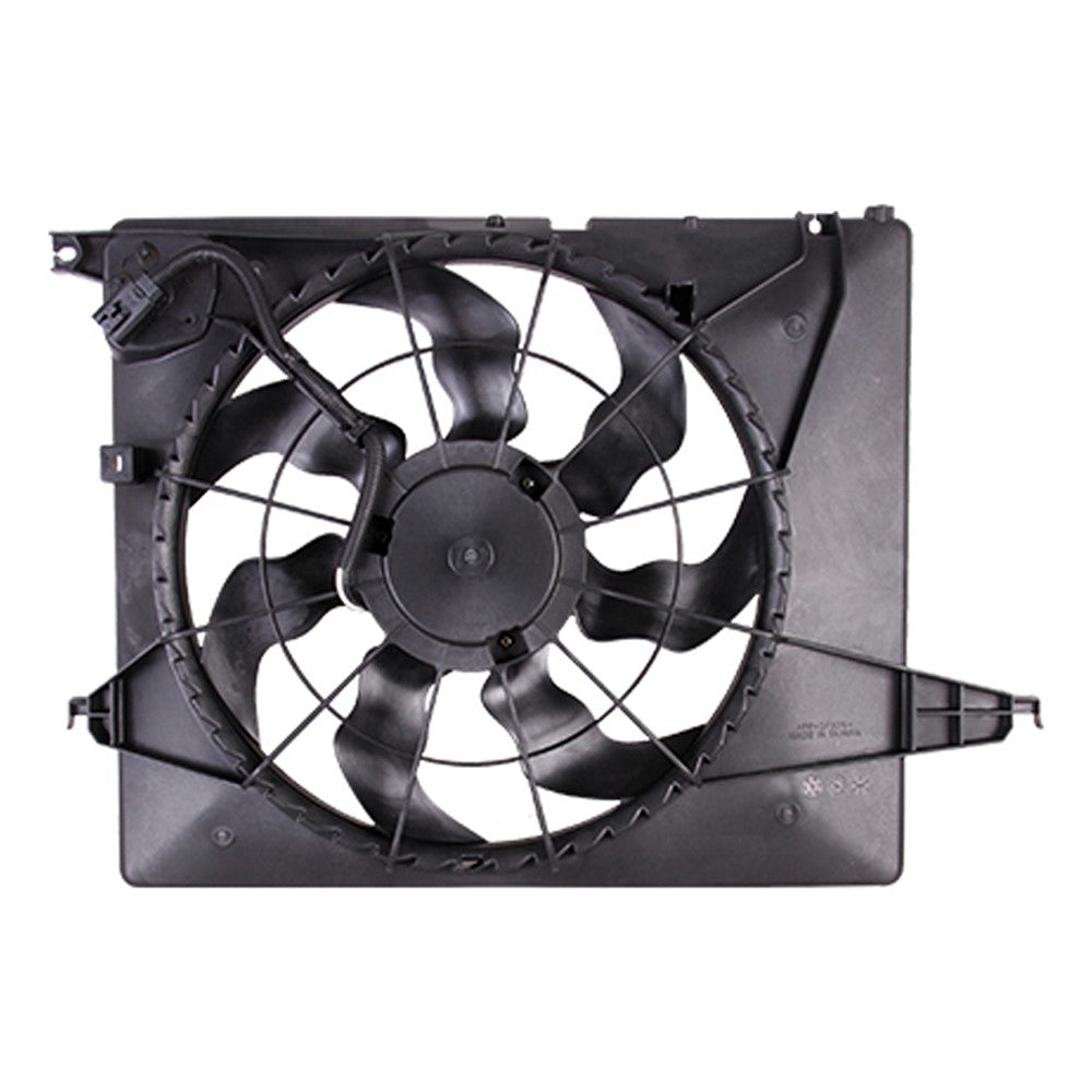 Radiator Fan Assembly For Models With 2.4l Engine 2013-2018 Hyundai Santa Fe Sport & Kia Sorento