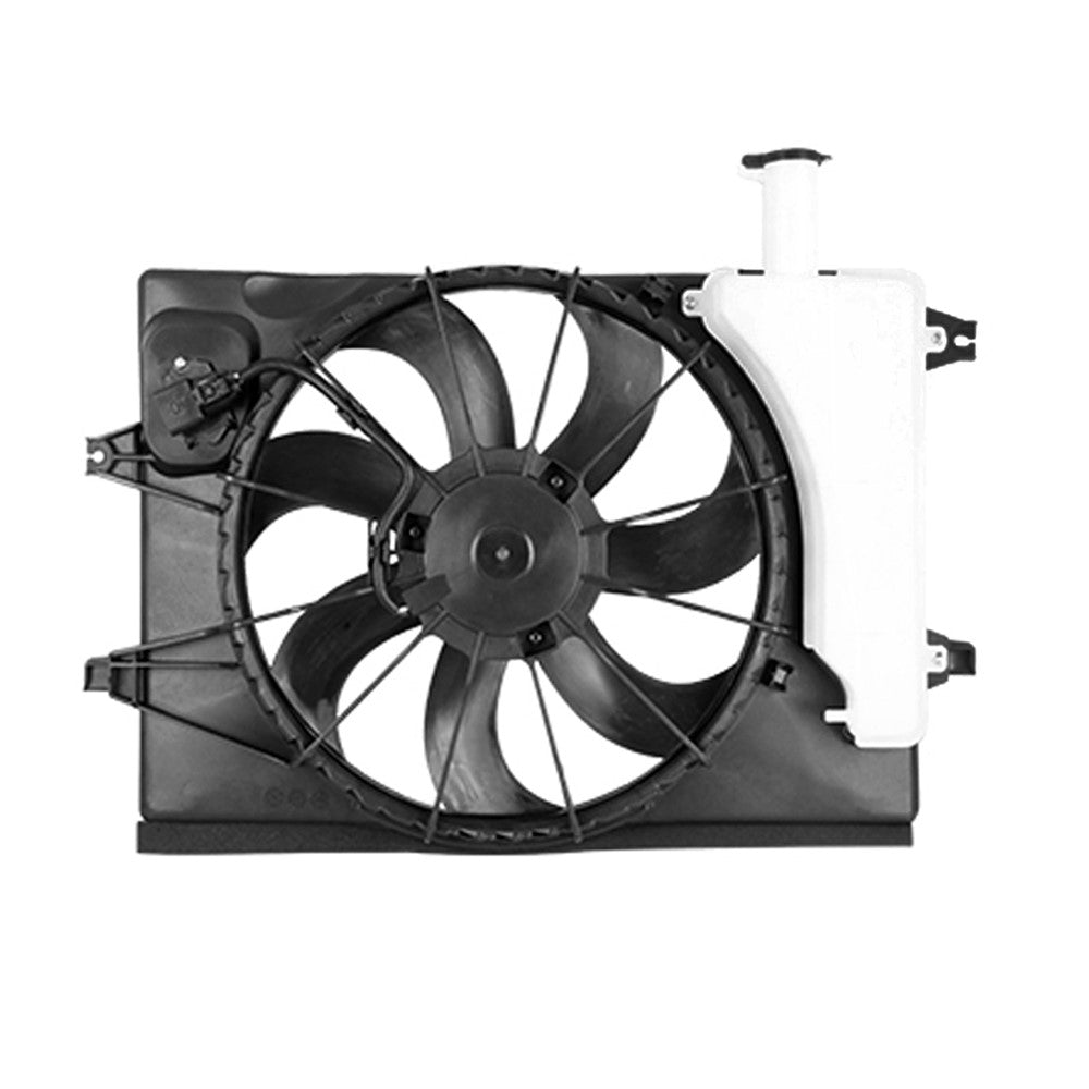 Radiator And Condenser Fan Assembly With One Big Fan 2018-2022 Hyundai Kona