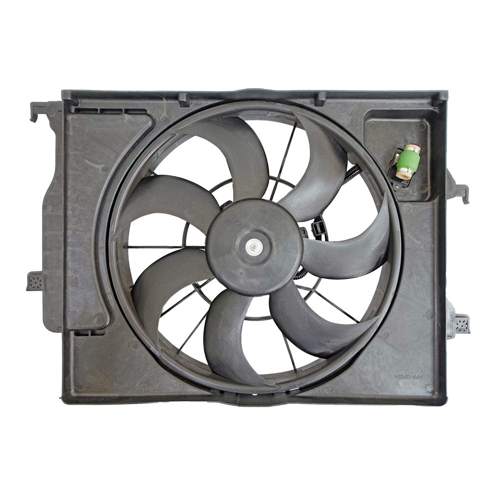 Radiator And Condenser Fan Assembly With One Big Fan 2020-2023 Hyundai Venue