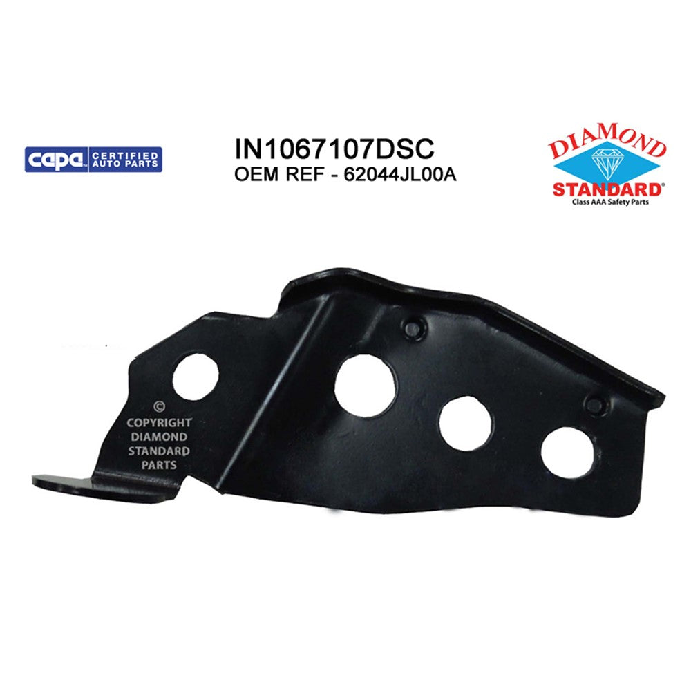 Front Right Front Passenger Side Bumper Impact Bar Bracket 2008-2014 Infiniti G37, Q60