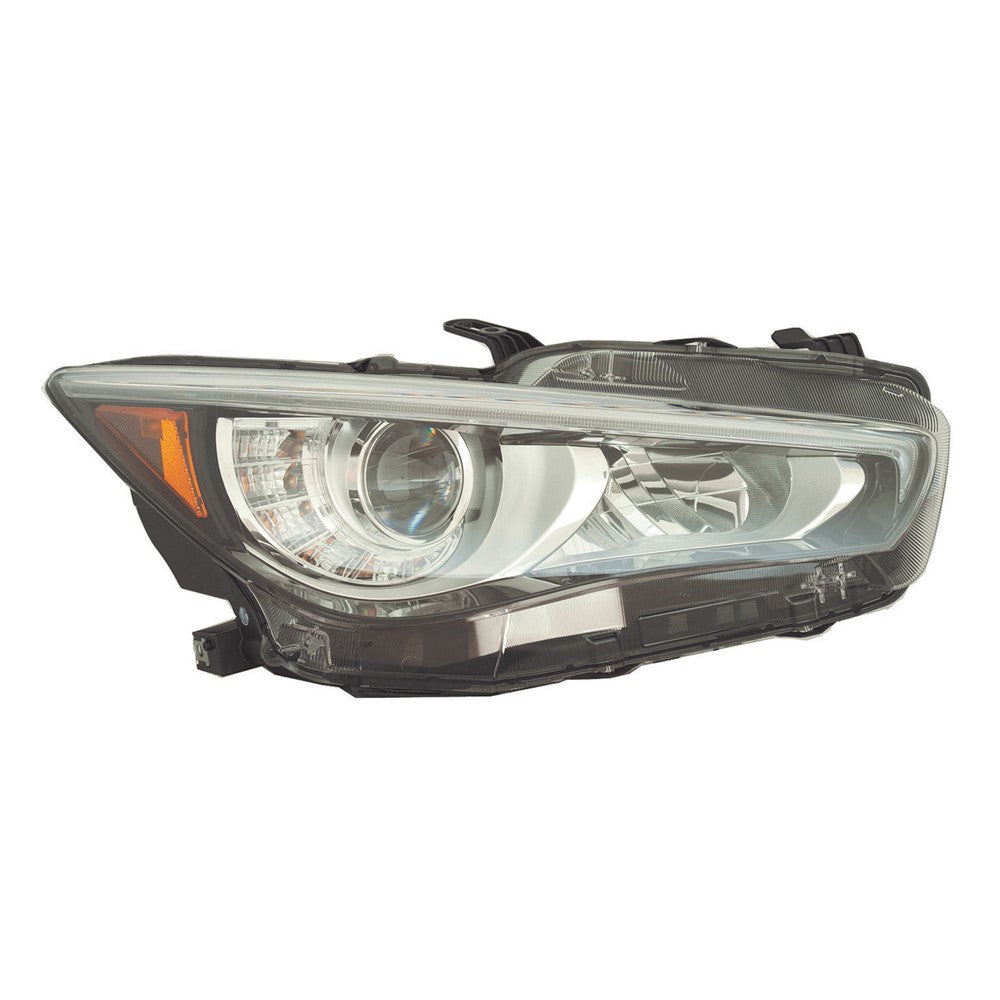 Front Right Passenger Side Led Headlight Assembly 2018-2024 Infiniti Q50