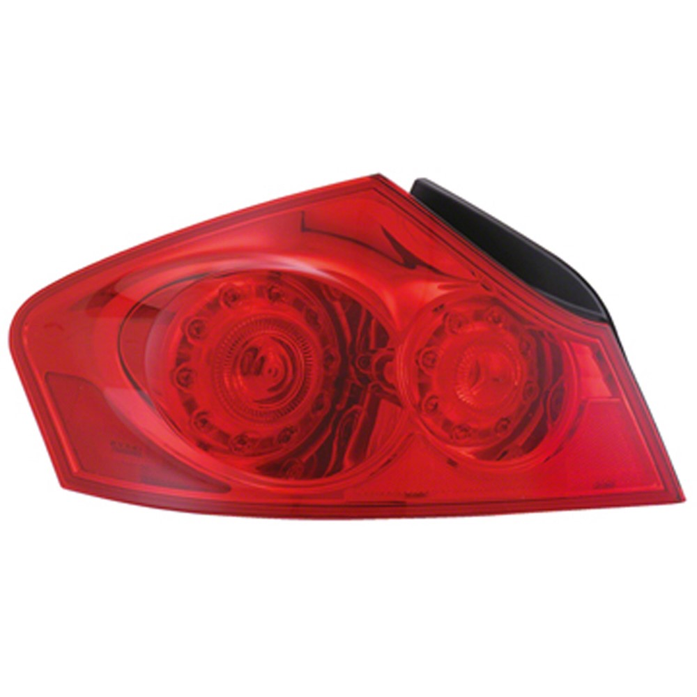 Rear Left Driver Side Outer Tail Light Assembly 2007-2015 Infiniti G35, G37, G25, Q40