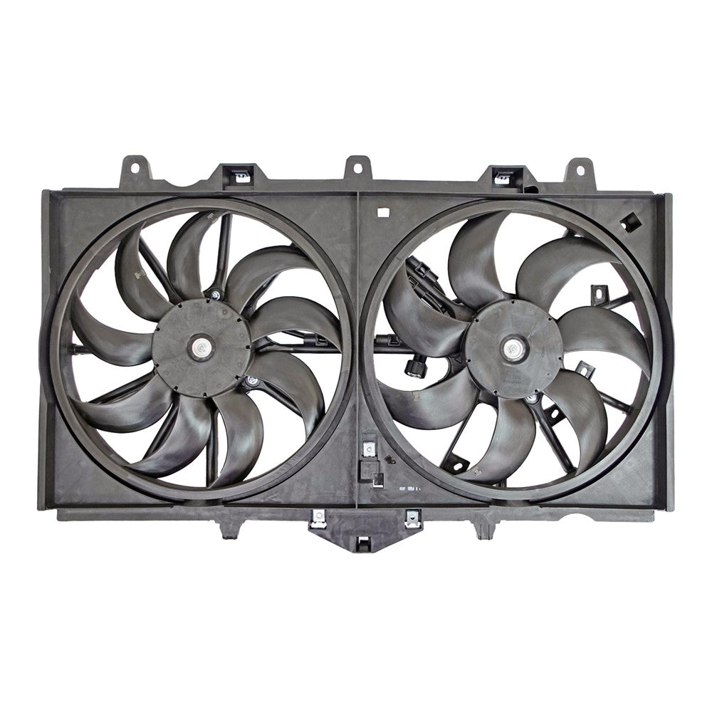 Radiator And Condenser Fan Assembly With Two Fans Side By Side 2015 Infiniti Q50