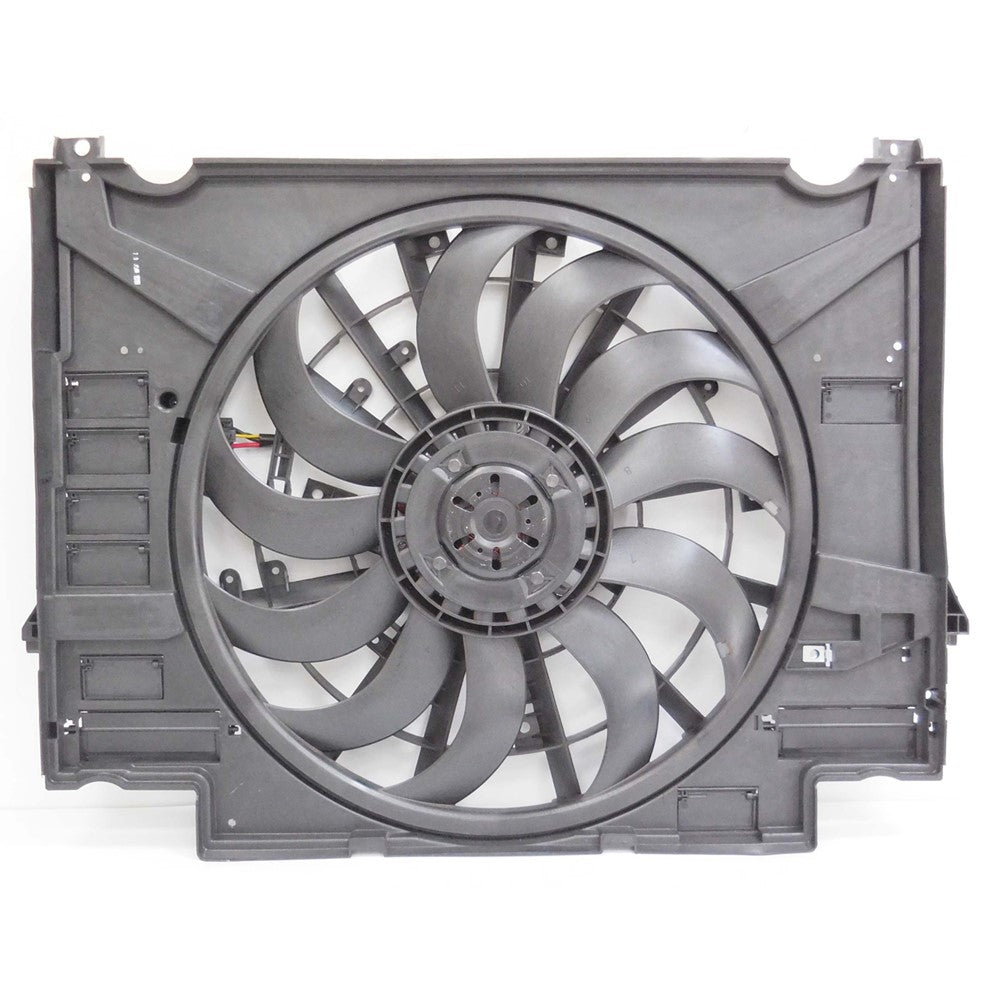 Radiator And Condenser Fan Assembly With One Big Fan 2017-2020 Jaguar F-Pace