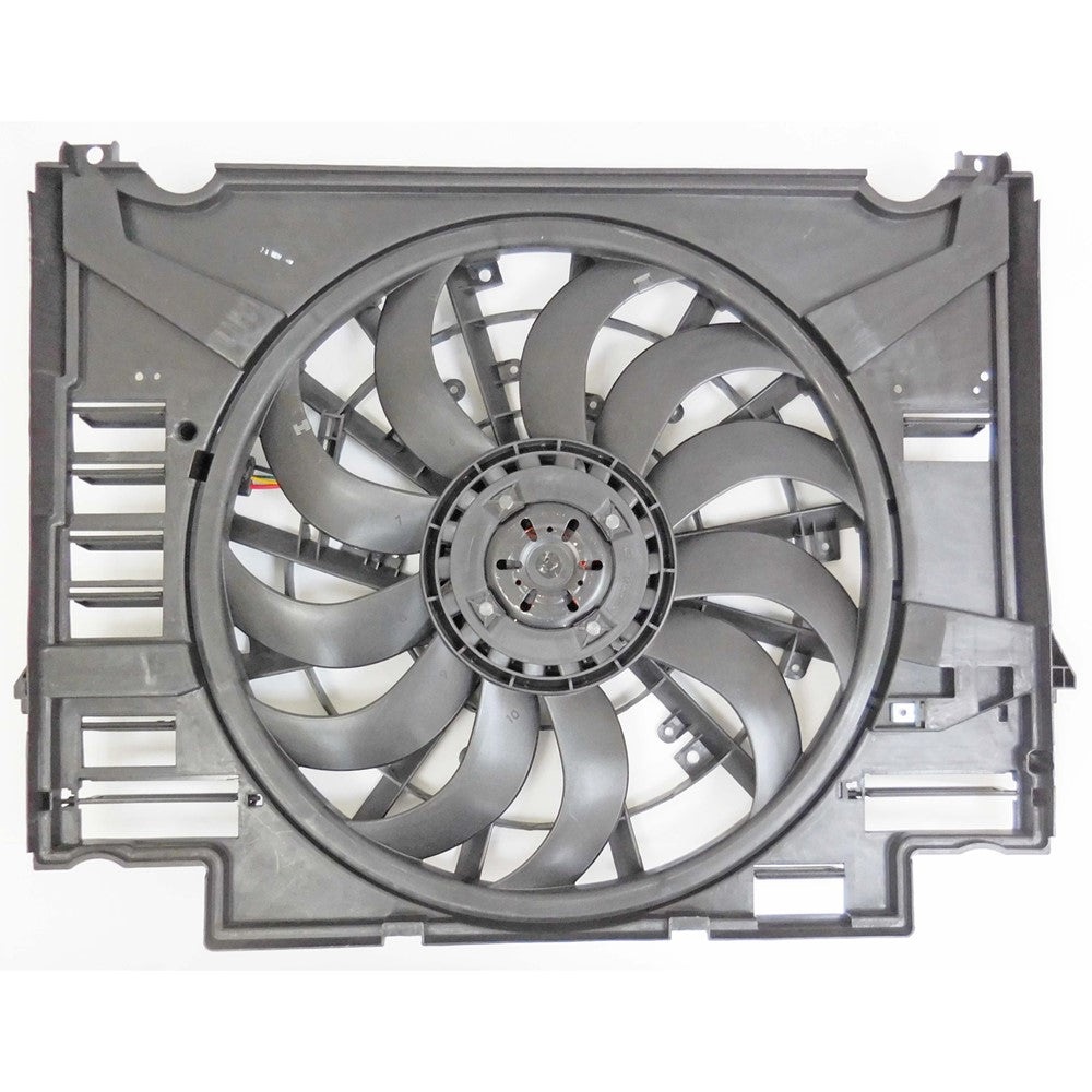 Radiator And Condenser Fan Assembly With One Big Fan 2017-2020 Jaguar F-Pace