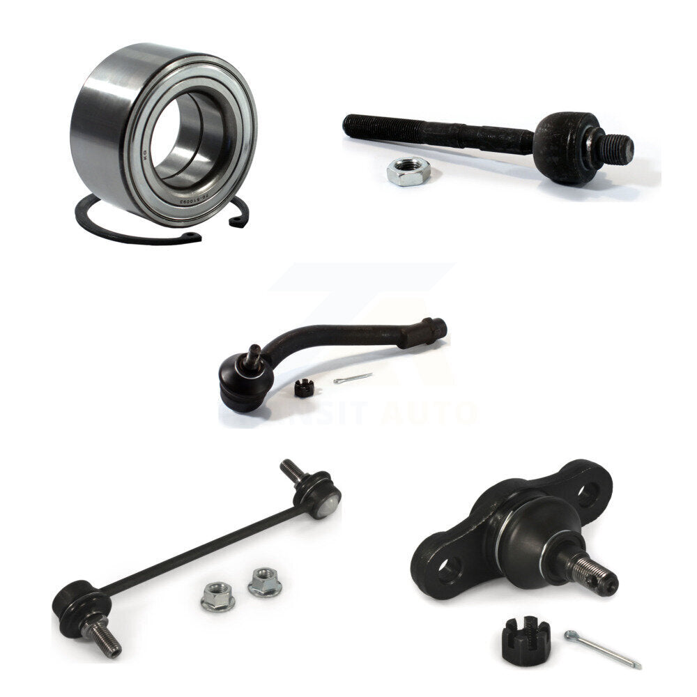 Bearing Lower Ball Joint Tie Rod & Link Front Left Kit (5Pc) For Hyundai Elantra