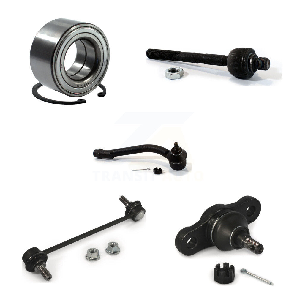 Bearing Lower Ball Joint Tie Rod Link Front Right Kit (5Pc) For Hyundai Elantra