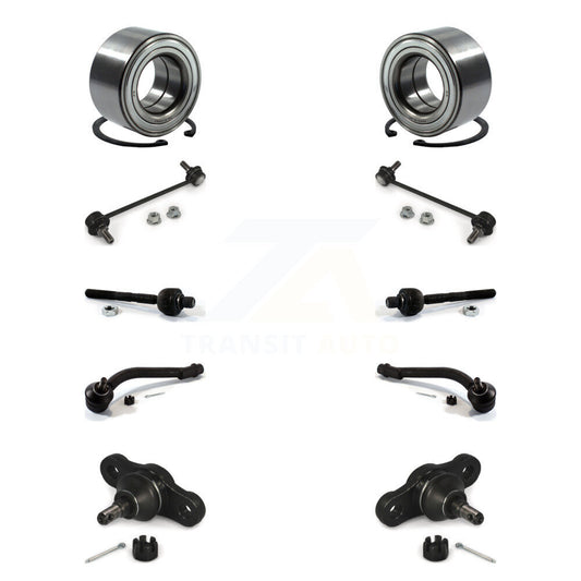 Bearing Lower Ball Joint Outer Inner Tie Rod & Link Front Kit (10Pc) For Hyundai