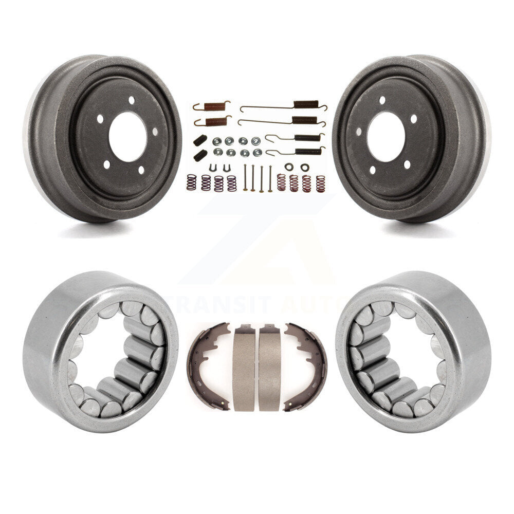 Brake Drum Shoe Hardware & Bearing Rear Kit For Ford F-150 With 9-3 4" Ring Gear