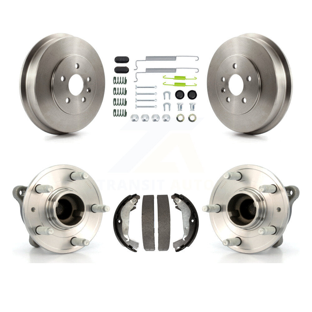 Brake Drum Shoe Hardware And Hub Bearing Rear Kit For 2011-2012 Chevrolet Cruze