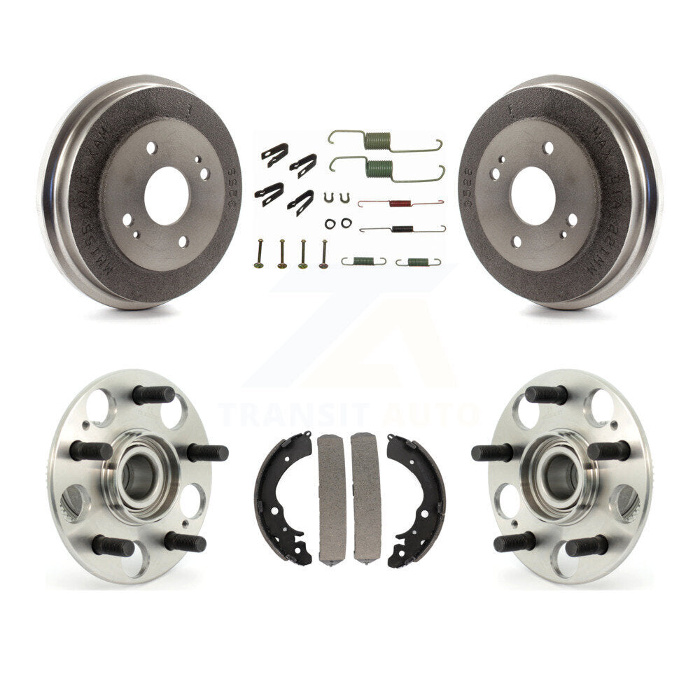 Brake Drum Shoe Hardware And Hub Bearing Assembly Rear Kit For Honda Accord