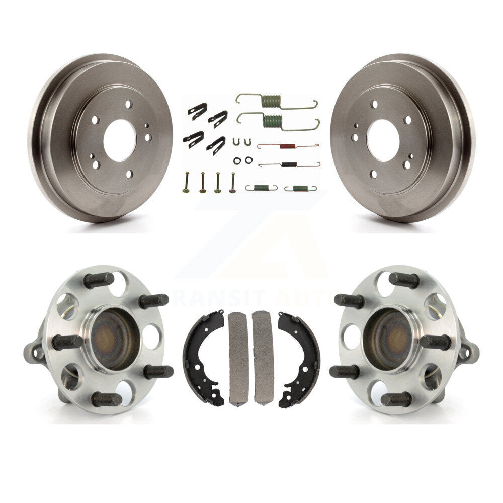 Brake Drum Shoe Hardware And Hub Bearing Assembly Rear Kit For Honda Civic GX