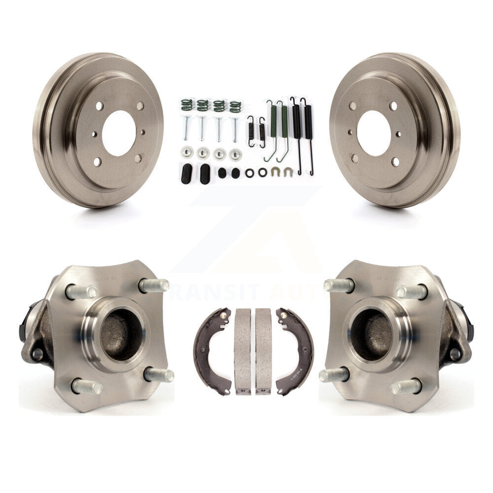 Brake Drum Shoe Hardware And Hub Bearing Assembly Rear Kit For Nissan Versa