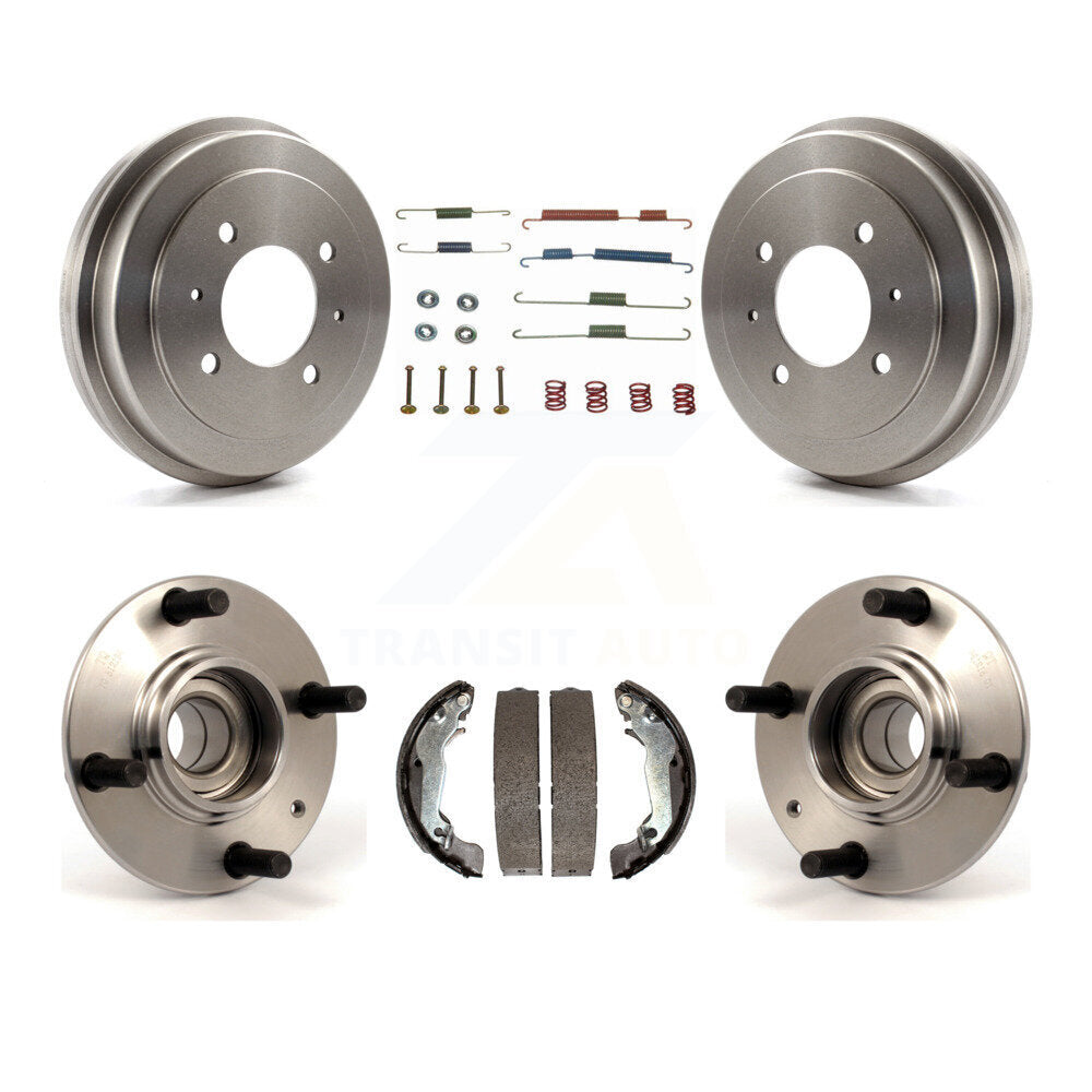 Brake Drum Shoe Hardware And Hub Bearing Assembly Rear Kit For Hyundai Elantra
