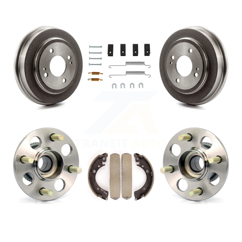 Brake Drum Shoe Hardware And Wheel Hub Bearing Assembly Rear Kit For Honda Civic
