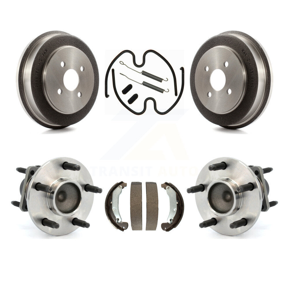 Brake Drum Shoe Hardware And Hub Bearing Rear Kit For Saturn Ion Pontiac Pursuit