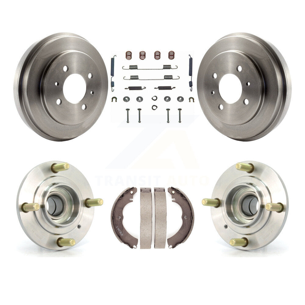 Brake Drum Shoe Hardware And Hub Bearing Assembly Rear Kit For Mitsubishi Lancer