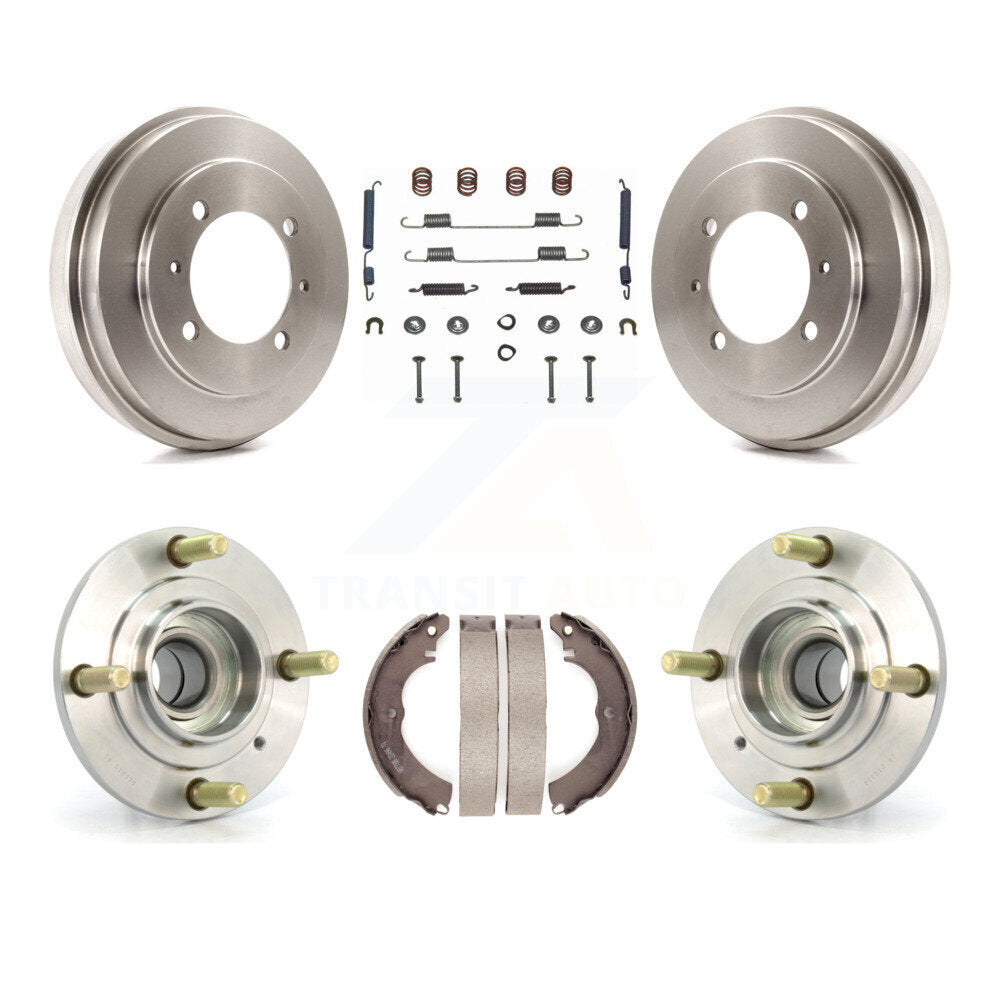 Brake Drum Shoe Hardware And Hub Bearing Assembly Rear Kit For Mitsubishi Lancer