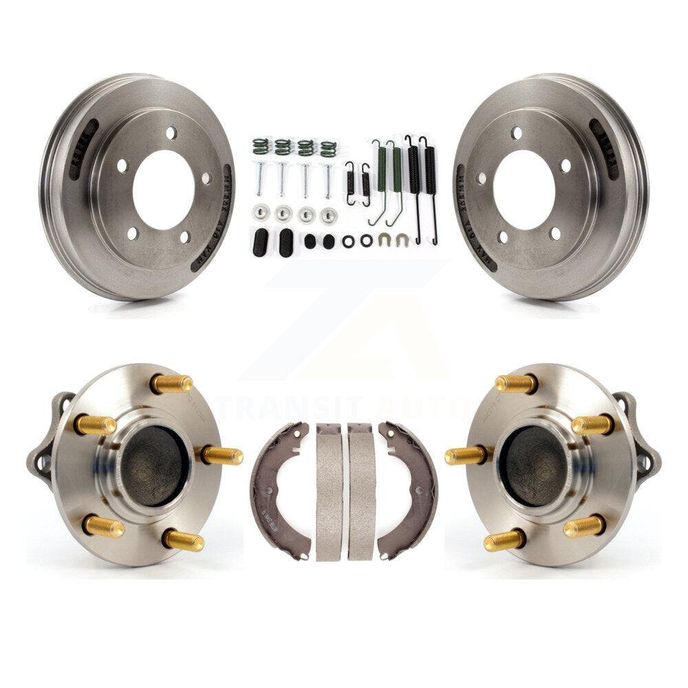 Brake Drum Shoe Hardware And Hub Bearing Assembly Rear Kit For Mitsubishi Lancer