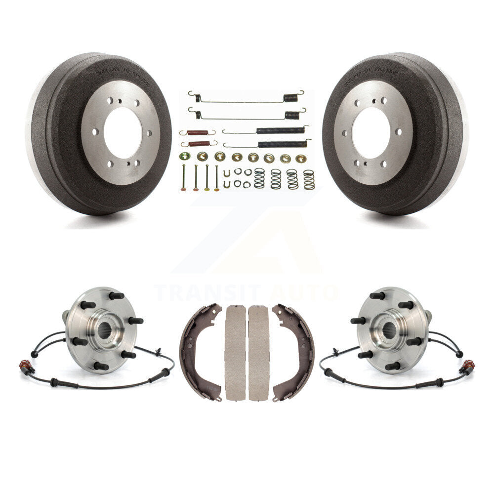 Brake Drum Shoe Hardware And Hub Bearing Rear Kit For 2004 Nissan Pathfinder