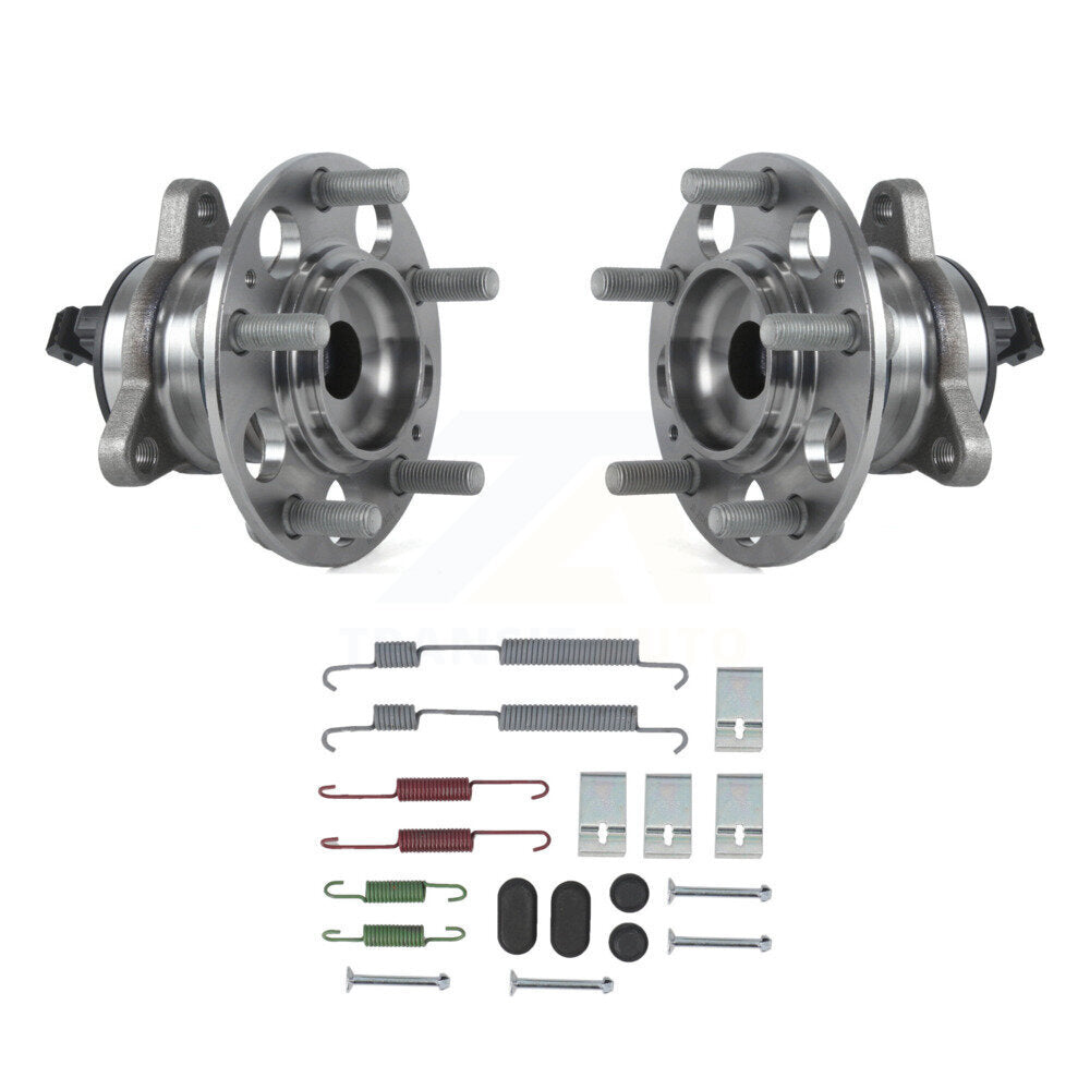 Brake Drum Hardware And Wheel Hub Bearing Assembly Rear Kit For Hyundai Elantra