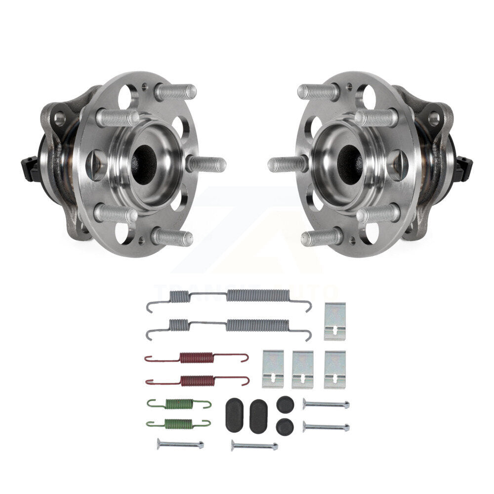 Brake Drum Hardware And Wheel Hub Bearing Assembly Rear Kit For Hyundai Elantra
