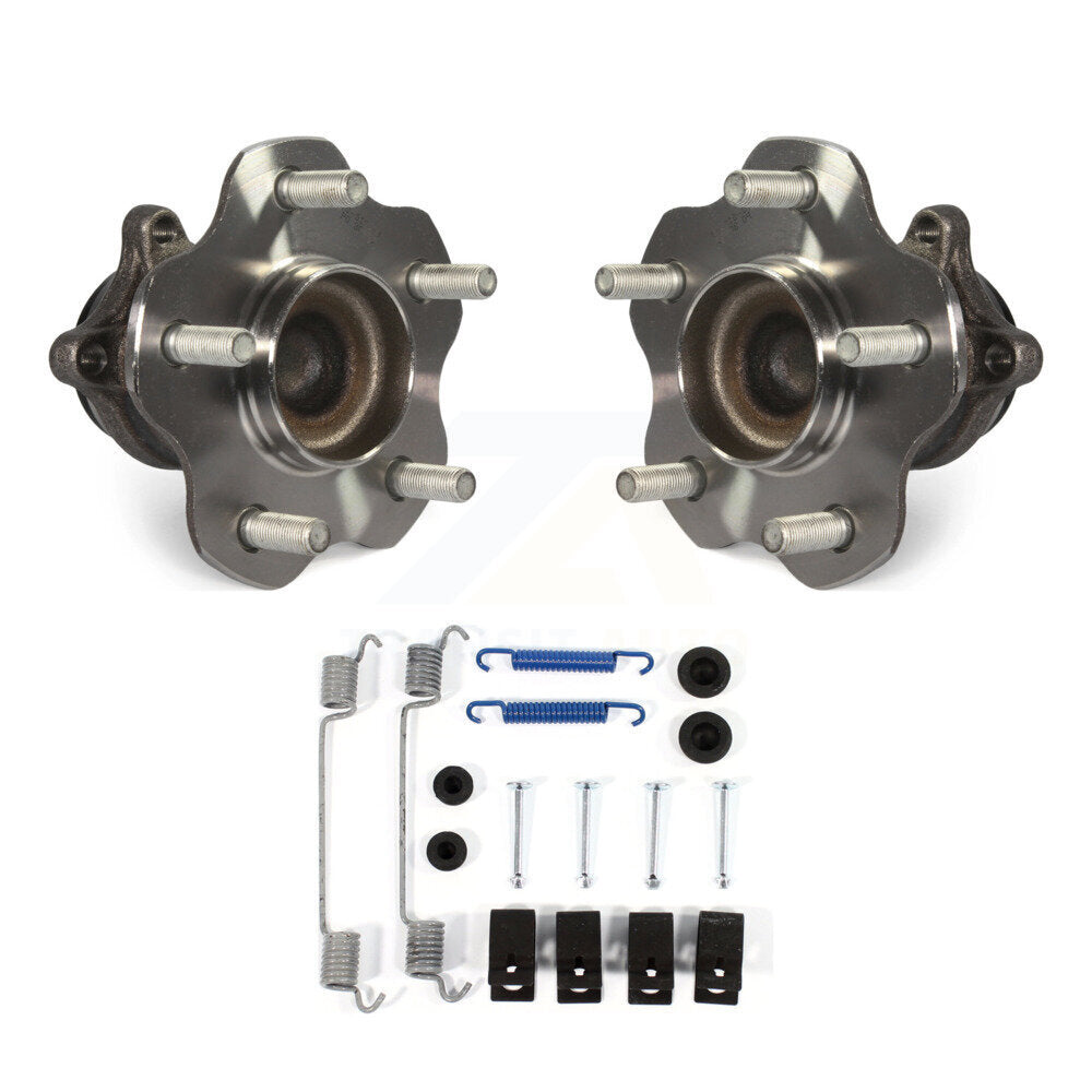 Brake Drum Hardware And Wheel Hub Bearing Rear Kit For 2013-2019 Nissan Sentra