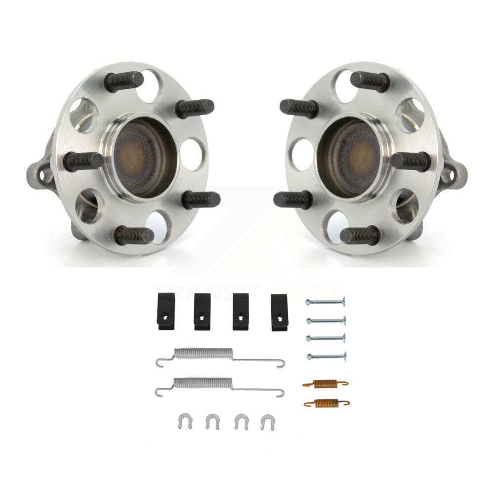 Brake Drum Hardware And Wheel Hub Bearing Assembly Rear Kit For Honda Civic