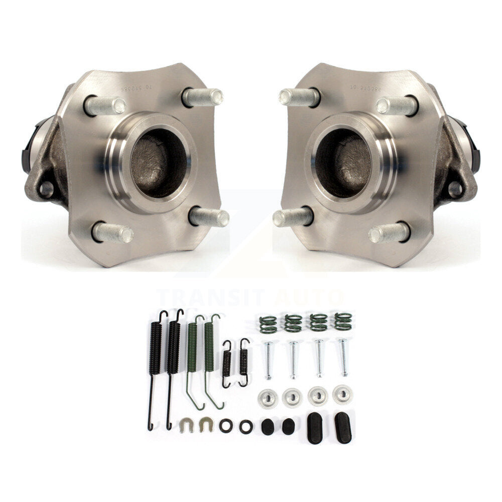 Brake Drum Hardware And Wheel Hub Bearing Assembly Rear Kit For Nissan Versa