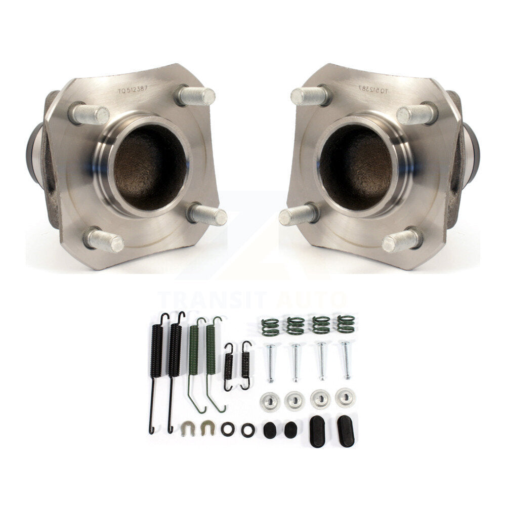 Brake Drum Hardware And Wheel Hub Bearing Assembly Rear Kit For Nissan Versa