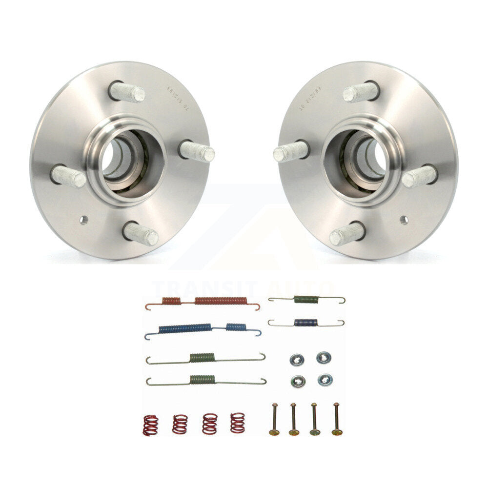 Brake Drum Hardware And Wheel Hub Bearing Assembly Rear Kit For Hyundai Accent