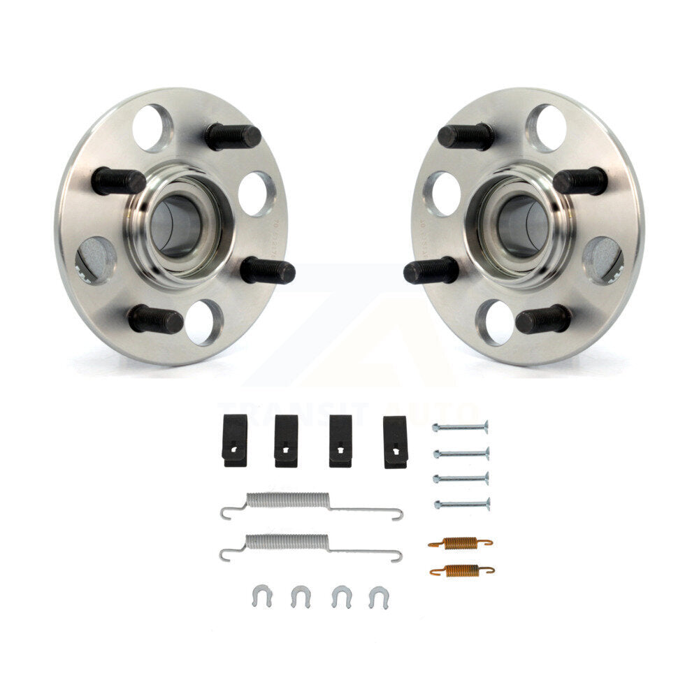 Brake Drum Hardware And Wheel Hub Bearing Assembly Rear Kit For Honda Civic