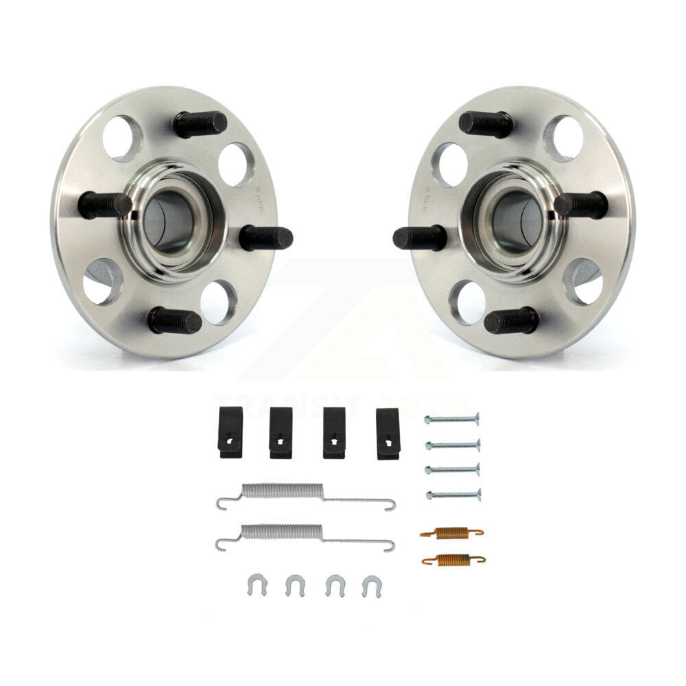 Brake Drum Hardware And Wheel Hub Bearing Assembly Rear Kit For Honda Civic