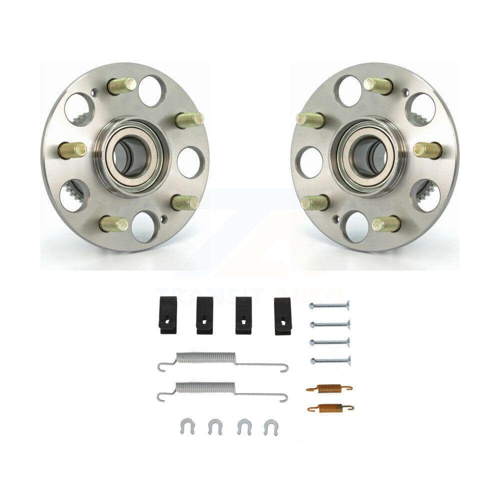 Brake Drum Hardware And Wheel Hub Bearing Assembly Rear Kit For Honda Civic