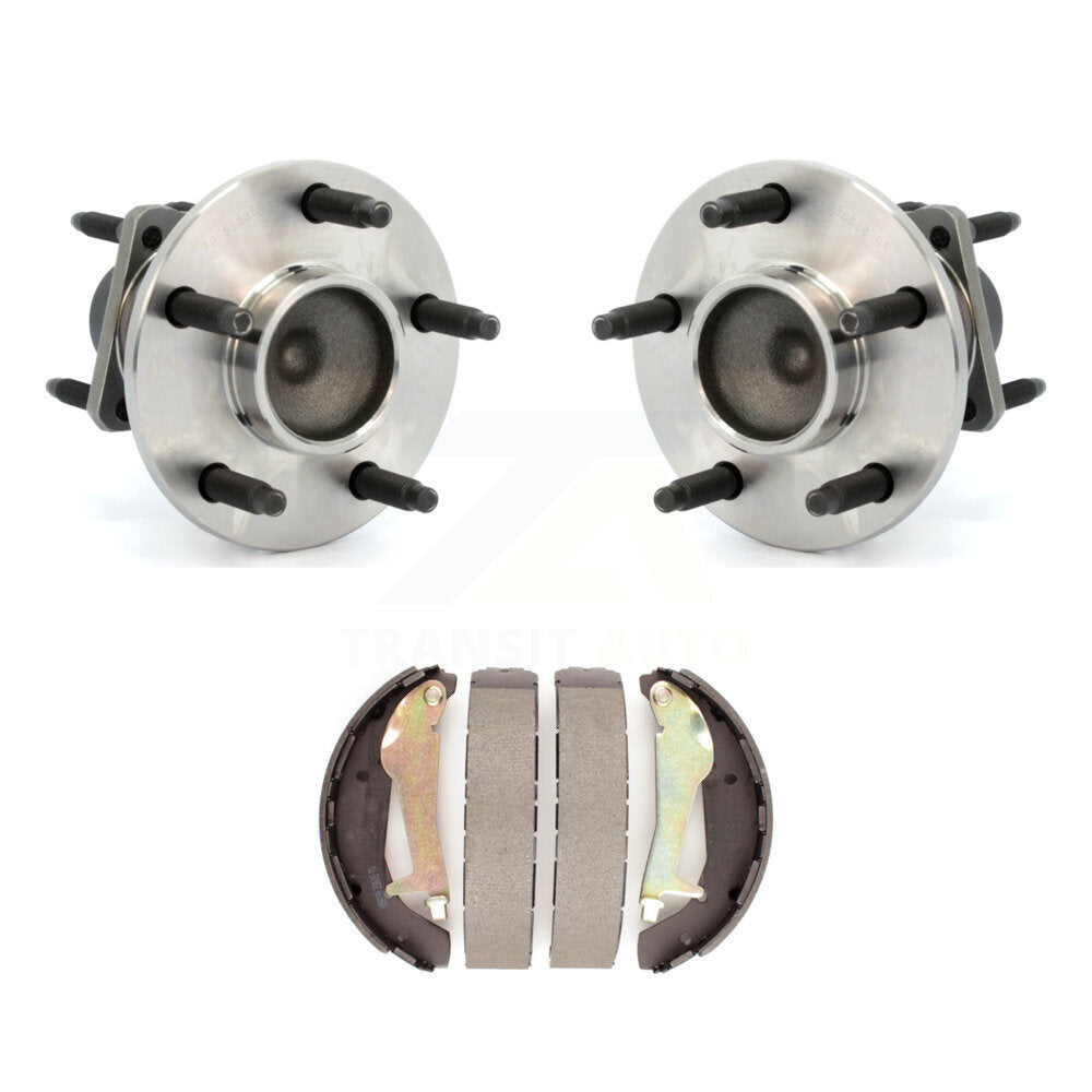 Brake Drum Shoes And Hub Bearing Rear Kit For Chevrolet Cobalt Pontiac G5 HHR