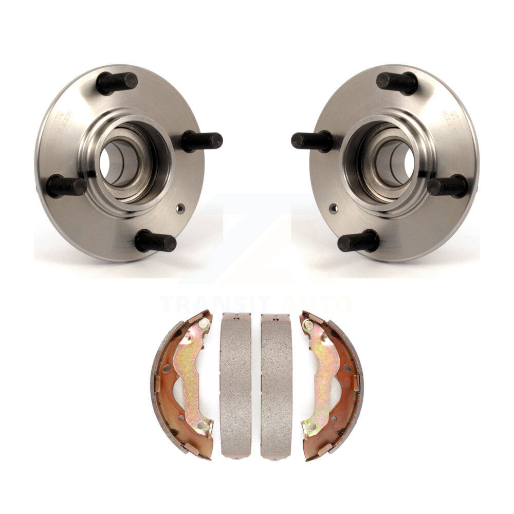 Brake Drum Shoes And Hub Bearing Rear Kit For 2007-2009 Kia Spectra Non-ABS