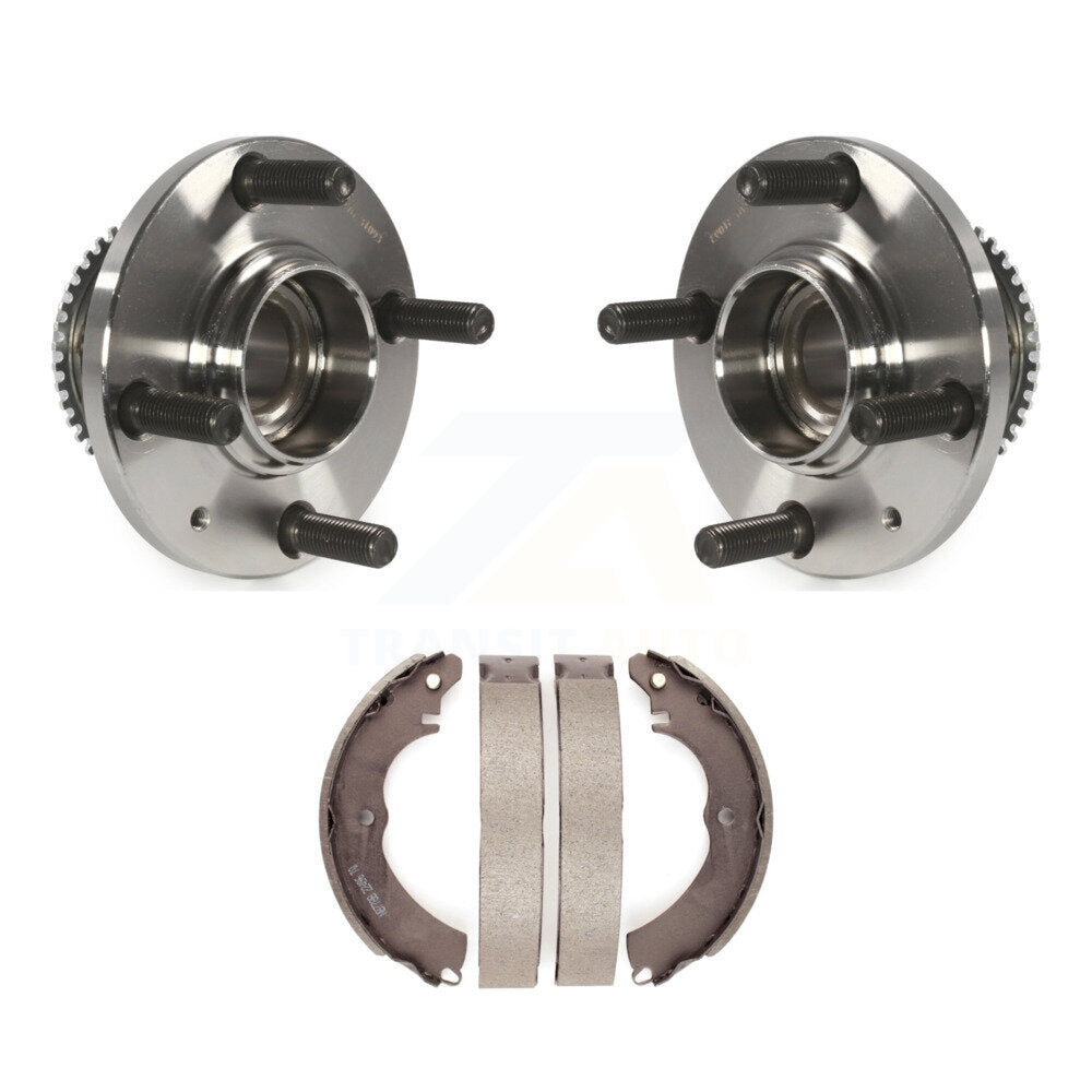 Brake Drum Shoes And Hub Bearing Rear Kit For 2002-2007 Mitsubishi Lancer ES