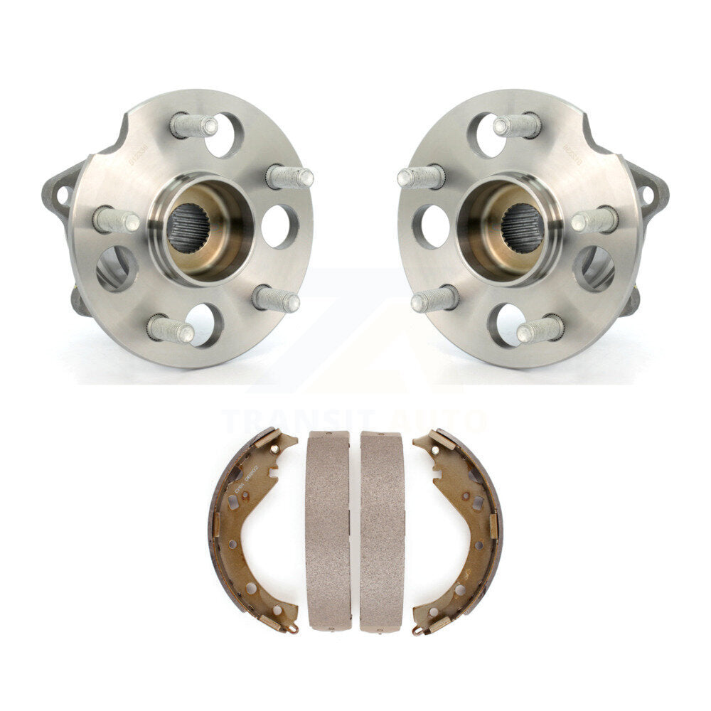 Brake Drum Shoes And Hub Bearing Assembly Rear Kit For 2003-2005 Toyota RAV4 AWD