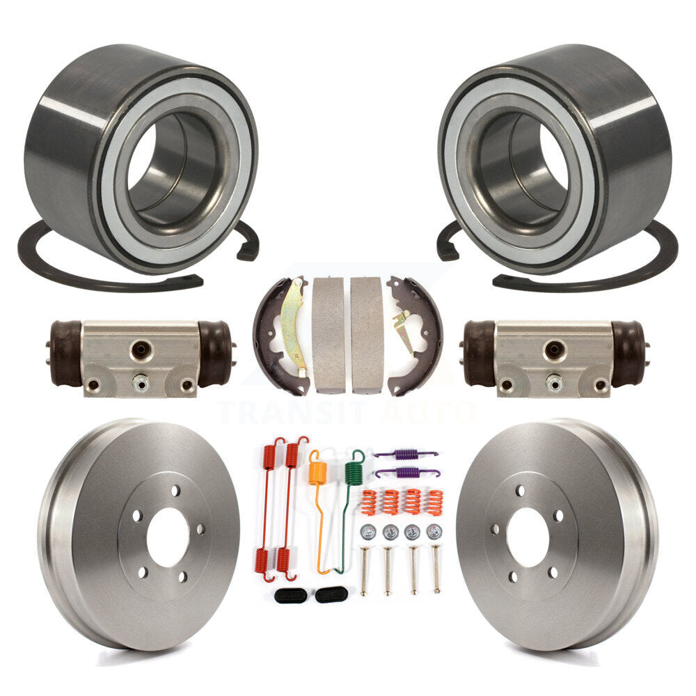 Wheel Cylinders And Drum & Shoes Hardware Bearing Rear Kit (8Pc) For Ford Escape