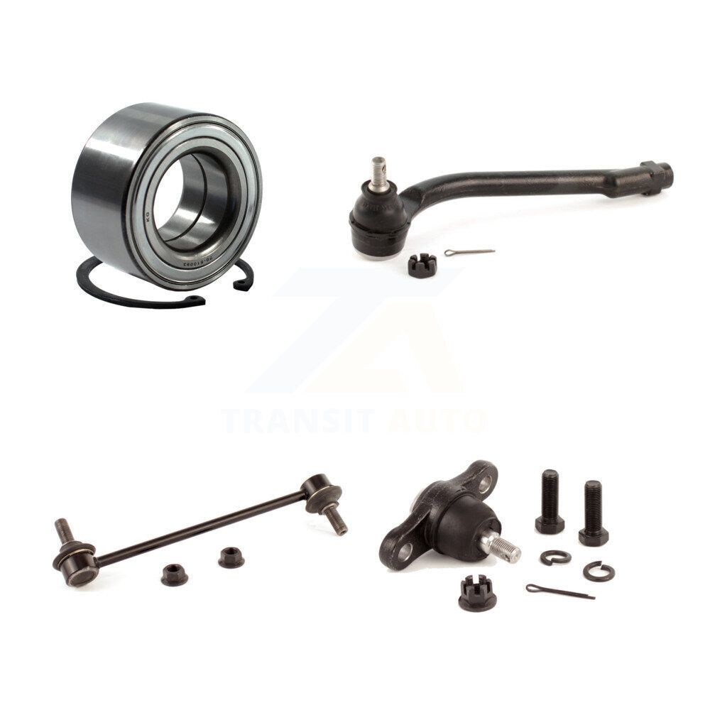 Bearing Lower Ball Joint Outer Tie Rod & Link Front Left Kit For Hyundai Elantra