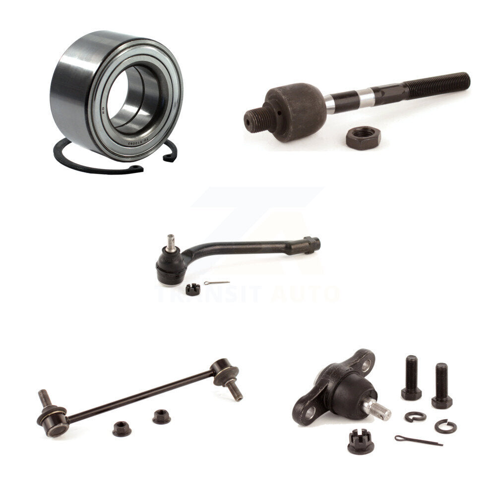 Bearing Lower Ball Joint Tie Rod & Link Front Left Kit (5Pc) For Hyundai Elantra